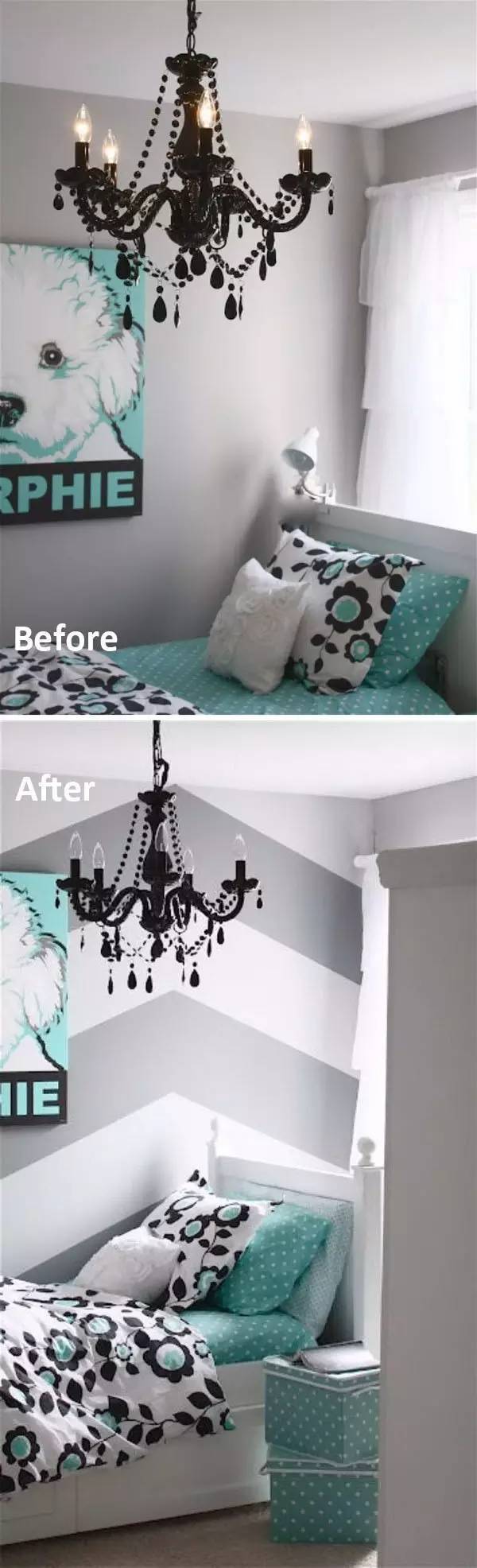DIY Елочки Chevron Wall.